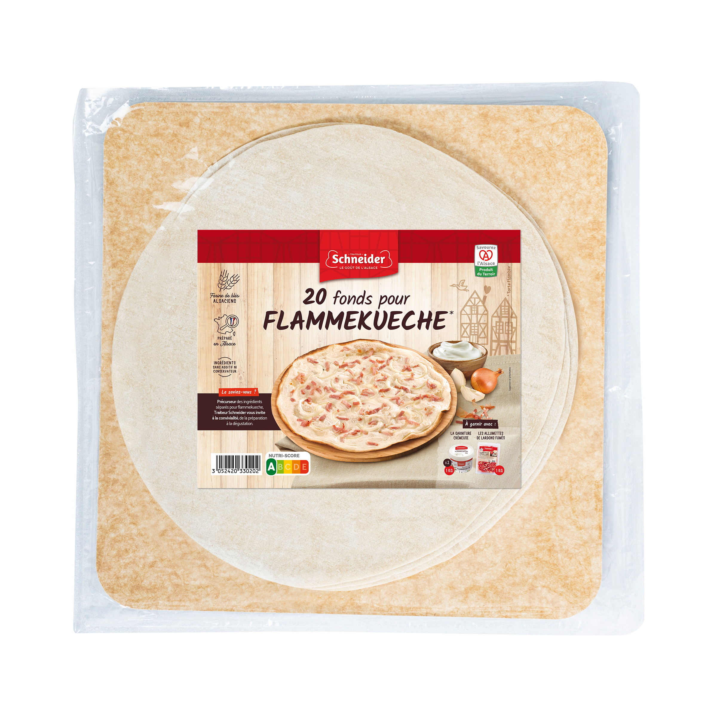 Fonds de tarte flambée - grand conditionnement